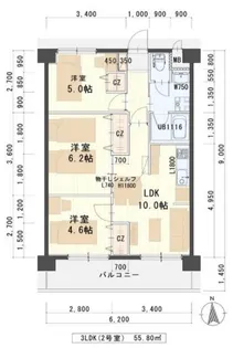 グレースK小田原【2階】の間取り