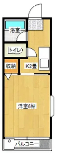 ハイツサンシャイン【1階】の間取り