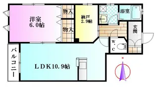 ヘーベルメゾン桜小路【1階】の間取り