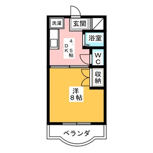 アビタシオン天王II【1階】の間取り