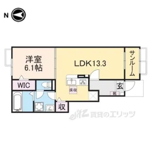 クレール丹波1【1階】の間取り
