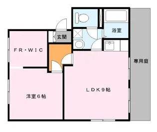 タウニィ尾上【1階】の間取り