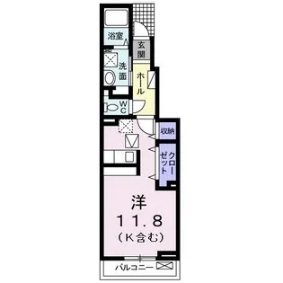 アン・ソレアード C【1階】の間取り