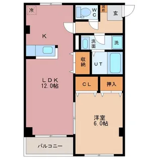 ラフォーレ2号館【3階】の間取り