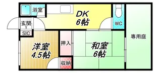 平太ハイツ【1階】の間取り