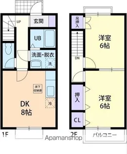 フォレストヒル B【2階】の間取り