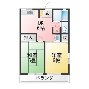シティハイムアルファ【2階】の間取り
