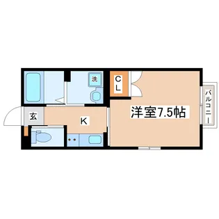 プランドール【1階】の間取り