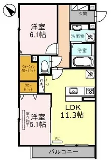 シャルム アンジュ【2階】の間取り