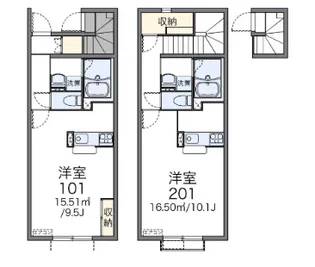 レオネクスト深田【1階】の間取り