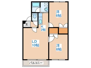 アパルタ21【2階】の間取り