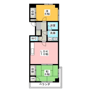 ファミールYK【8階】の間取り