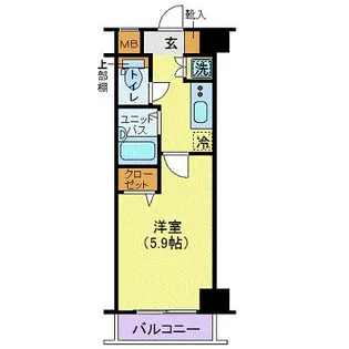 リヴシティ新宿壱番館【3階】の間取り