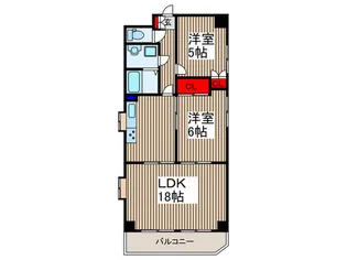 エヌエフ中浦和【4階】の間取り