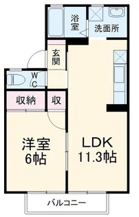 パークサイド花園【2階】の間取り
