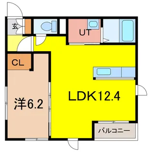 ブルーヒルト【1階】の間取り