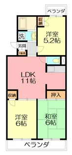 グレイスコート【2階】の間取り