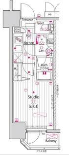 グランド・ガーラ立川【6階】の間取り