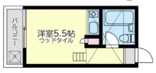 ニューエクセレントハウス妙蓮寺B棟【2階】の間取り