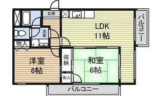 ドリームハイツエリカ【3階】の間取り