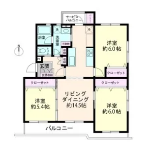 京成サンコーポ浦安【2階】の間取り