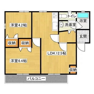 フレグランス大石【1階】の間取り