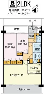 アヴニール深沢【1階】の間取り