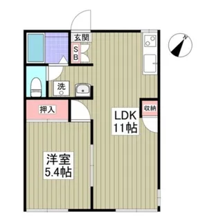 コーポ・ラピュタ2【2階】の間取り