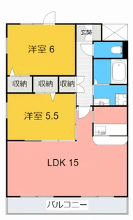 ボヌール【3階】の間取り