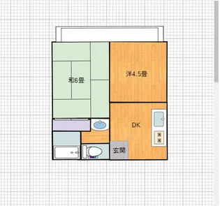 第一グリーンコーポ松江【2階】の間取り