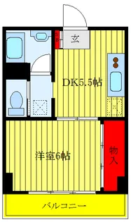 英マンション【1階】の間取り
