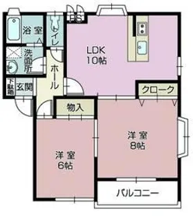 リヴェールB【1階】の間取り