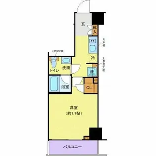 LEXE長原【4階】の間取り
