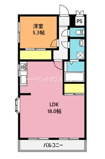 ライトビリーブ【2階】の間取り