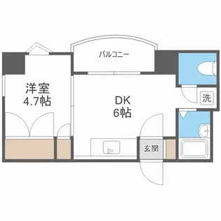 フォーライフ大通南【10階】の間取り