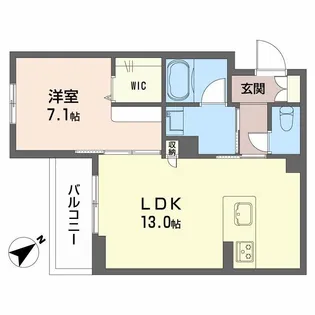 TRUST MAISON 京【2階】の間取り