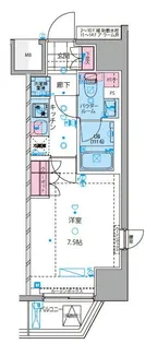 GENOVIA新宿早稲田greenveil【14階】の間取り