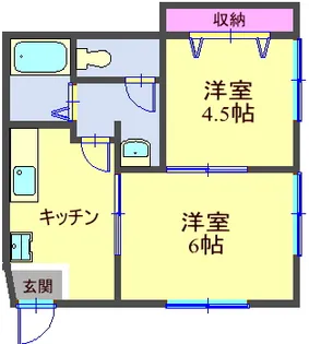 井上アパート【2階】の間取り