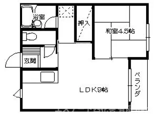 セゾン・ド・ジュネス【2階】の間取り