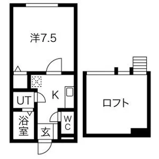 Alpha Stage APM【1階】の間取り