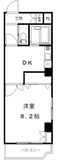 雙林ビル【6階】の間取り