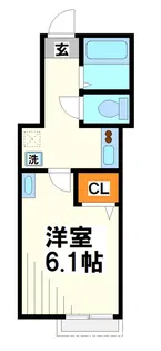 DSコート白糸台【1階】の間取り