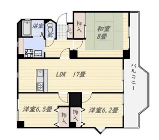 サルヴァトーレ下荒田【7階】の間取り