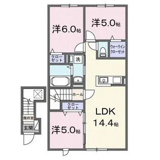 アステリア I【2階】の間取り