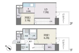MODERN PALAZZO博多駅南AXIAの間取り