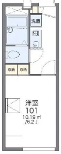 レオパレスプリーマ グリュック【1階】の間取り