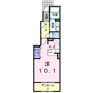 グッデェィズII【1階】の間取り