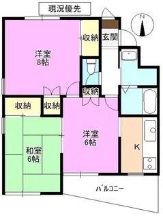 桜ヶ岡イーストヴィレッジ【1階】の間取り