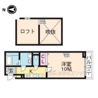 ボヌールアヴニール2【2階】の間取り
