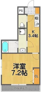 ラボーナ実籾【3階】の間取り